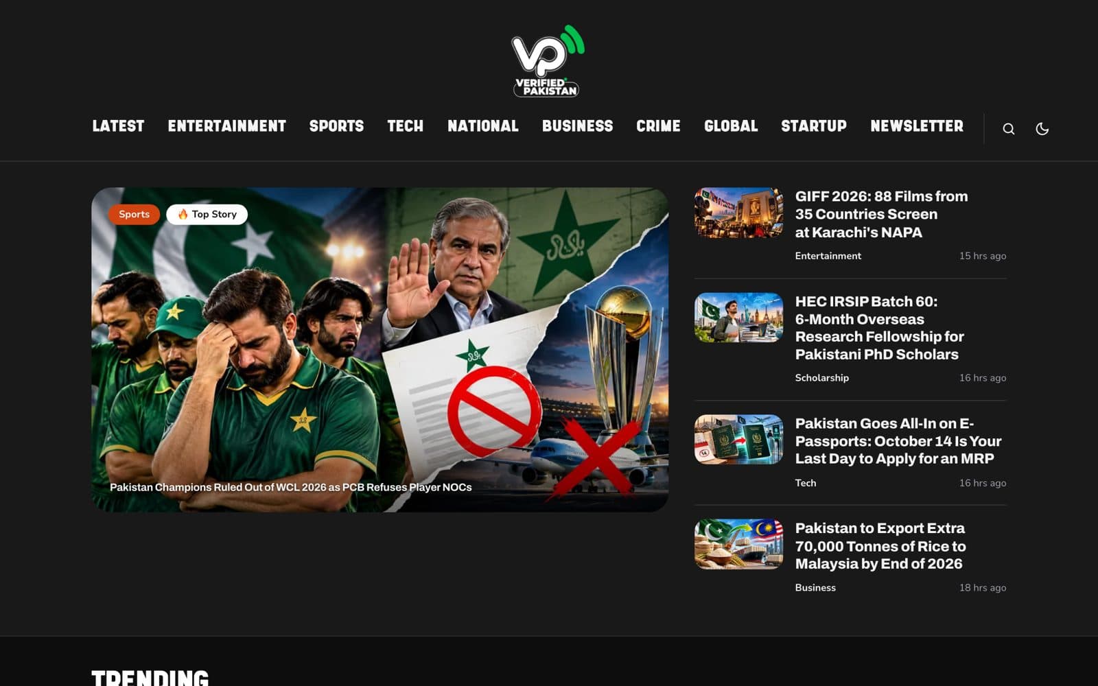 Front page